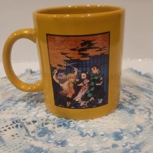 Vibrant Yellow Anime Mug